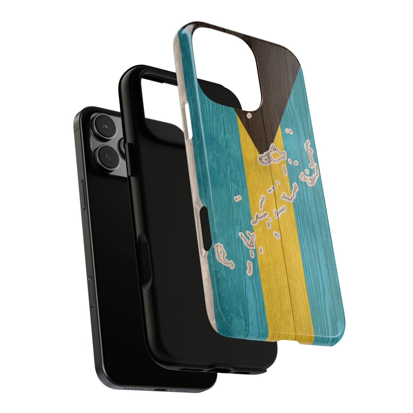 Bahamas Flag Phone Map Case Protective Tough Cover Flag of Bahamas Samsung Bahamian Pride Hard Plastic Back Bahamas Flag Cover