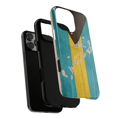 Bahamas Flag Phone Map Case Protective Tough Cover Flag of Bahamas Samsung Bahamian Pride Hard Plastic Back Bahamas Flag Cover
