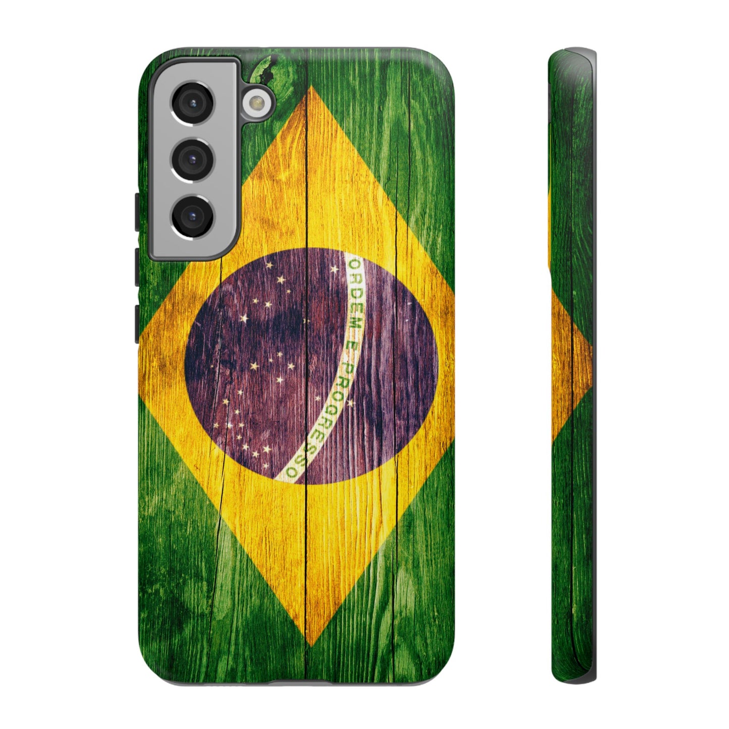 Brazil Phone Case Protective Tough Cover Flag of Brazil Samsung Brazilian Pride Hard Plastic Back Brazil Flag Cover IPhone Souvenir Gift Protective Case
