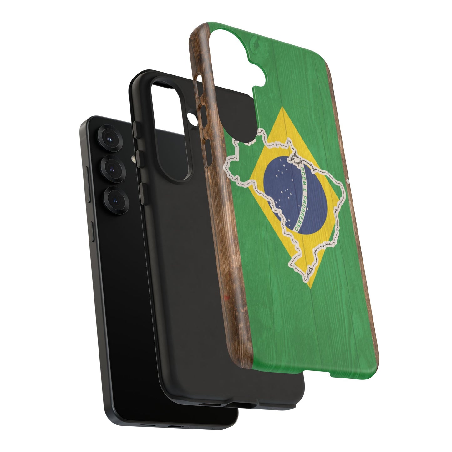 Brazil Flag Phone Map Case Protective Tough Cover Flag of Brazil Samsung Brazilian Pride Hard Plastic Back Brazil Flag Cover