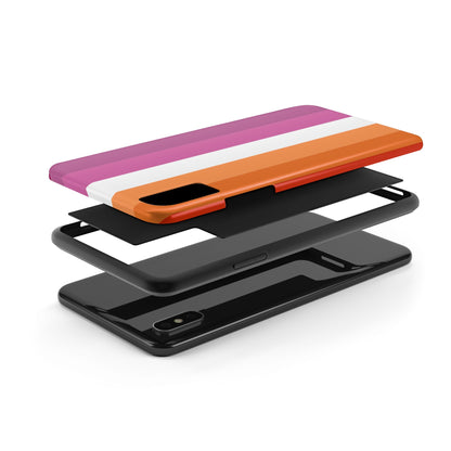 Lesbian Flag tough Impact-Resistant Phone Case