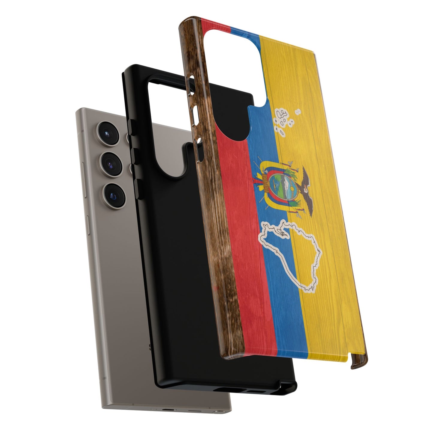 Ecuador Flag Phone Map Case Protective Tough Cover Flag of Ecuador Samsung Ecuadorian Pride Hard Plastic Back Ecuadorian Flag Cover