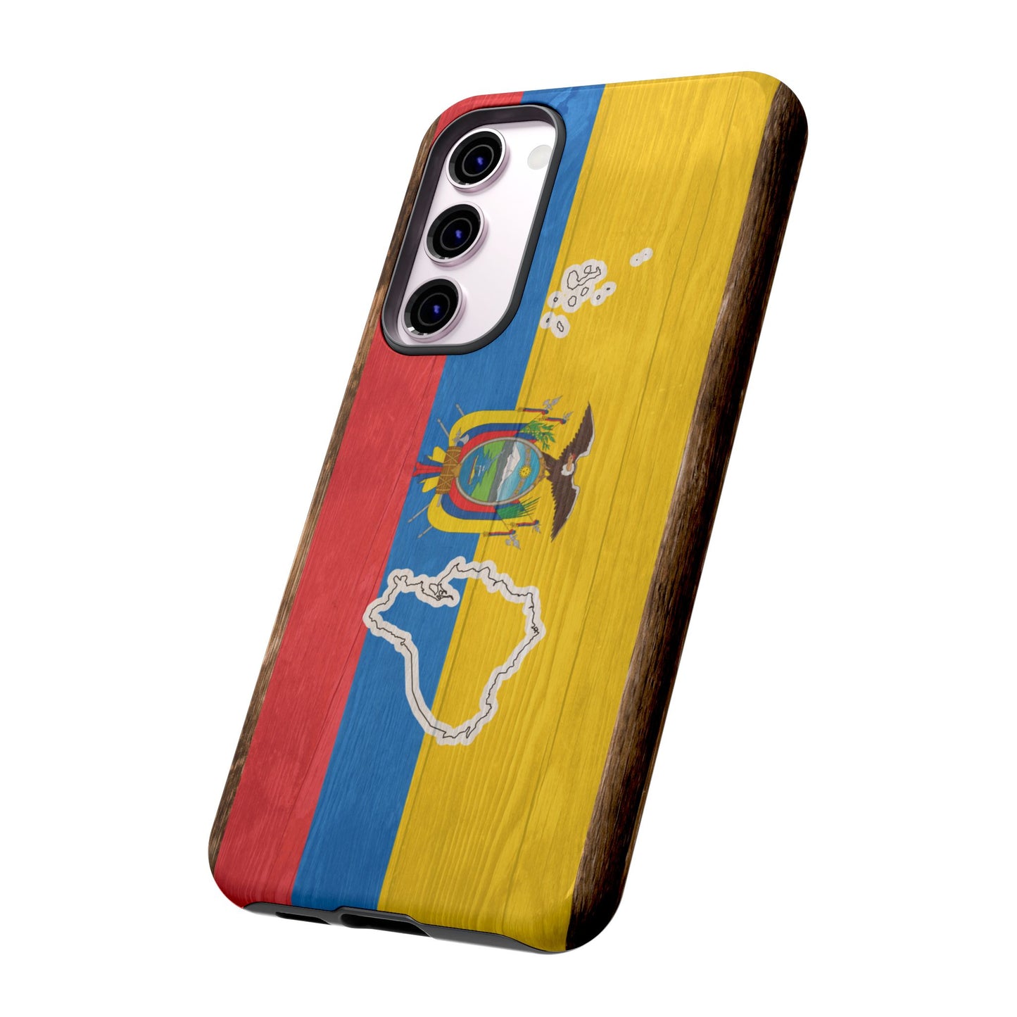 Ecuador Flag Phone Map Case Protective Tough Cover Flag of Ecuador Samsung Ecuadorian Pride Hard Plastic Back Ecuadorian Flag Cover