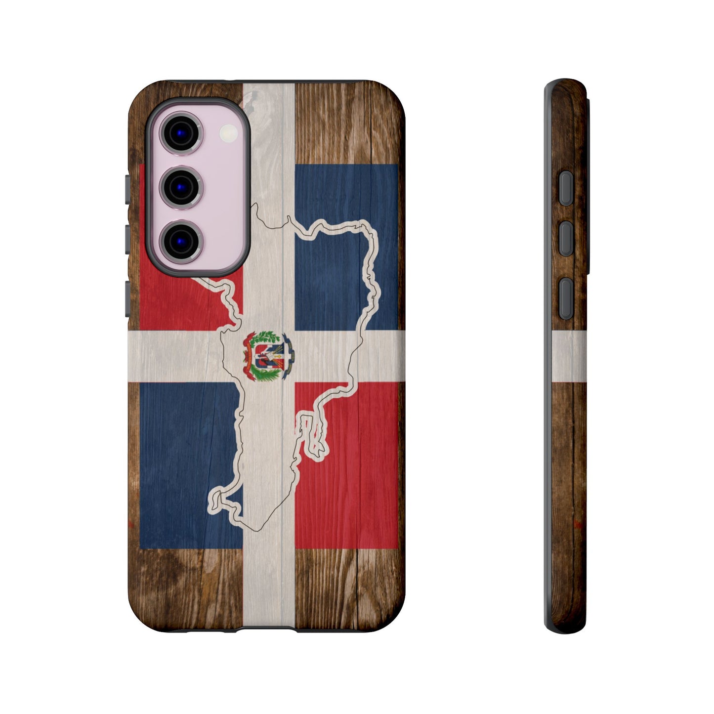 Dominican Republic Flag Phone Map Case Protective Tough Cover Flag of Dominican Pride Hard Plastic Back DR Flag Cover Dominicana