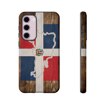 Dominican Republic Flag Phone Map Case Protective Tough Cover Flag of Dominican Pride Hard Plastic Back DR Flag Cover Dominicana