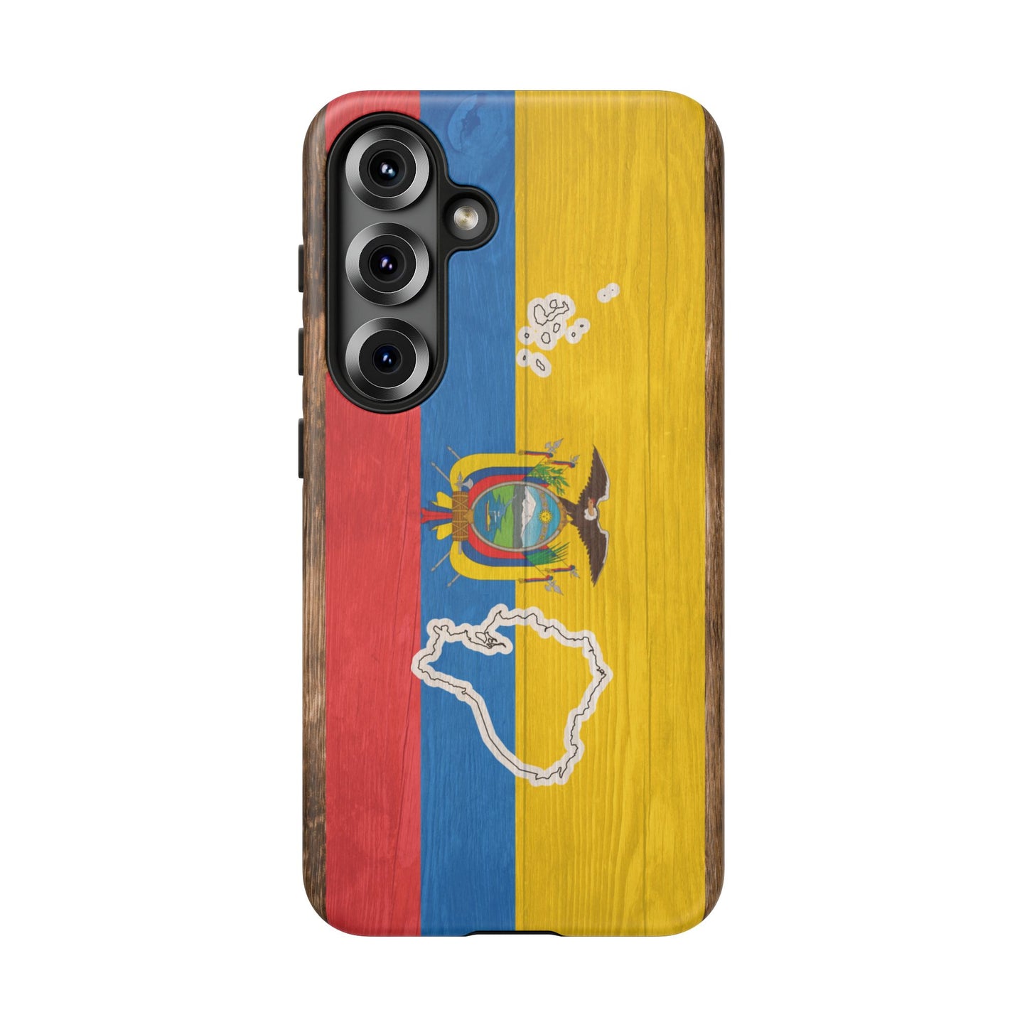 Ecuador Flag Phone Map Case Protective Tough Cover Flag of Ecuador Samsung Ecuadorian Pride Hard Plastic Back Ecuadorian Flag Cover
