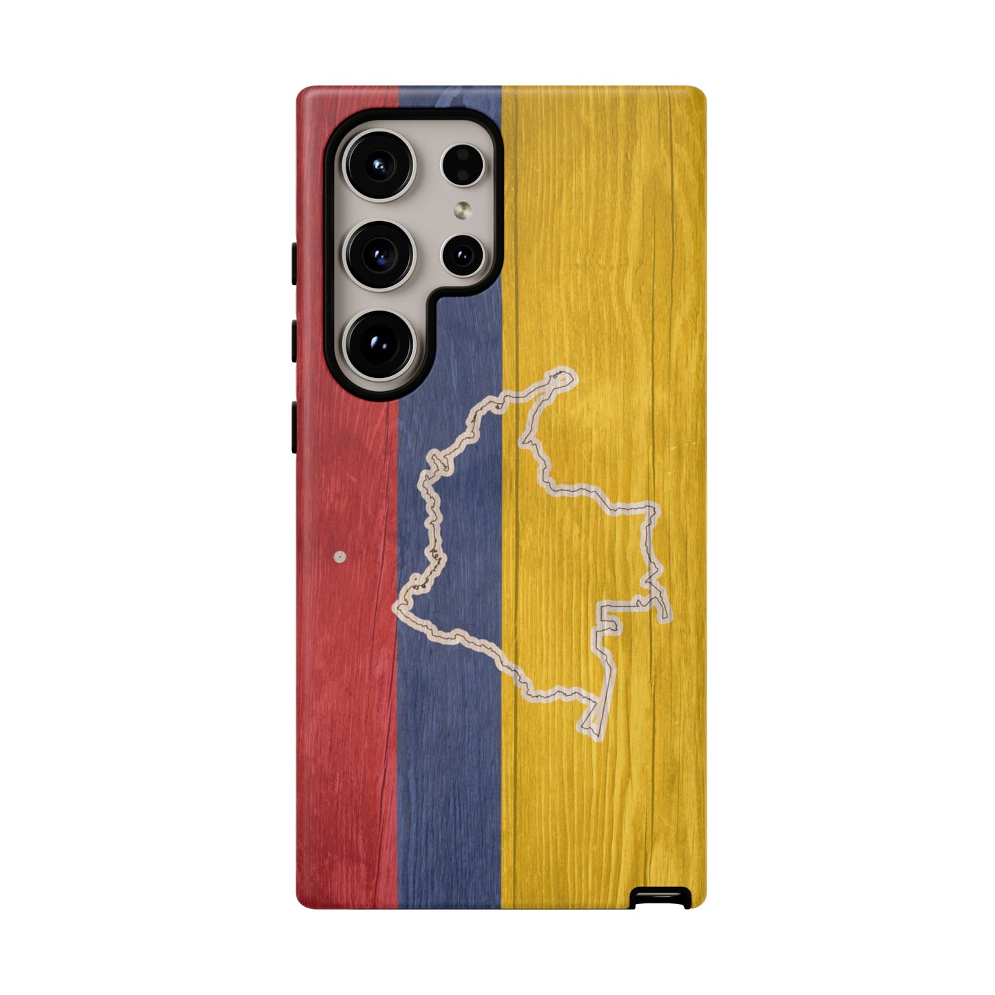 Colombian Flag Map Style iPhone Case Protective Tough Cover Flag of Colombia Samsung Colombian Pride Huawei Hard Plastic Back Colombia Phone