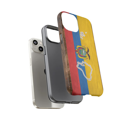 Ecuador Flag Phone Map Case Protective Tough Cover Flag of Ecuador Samsung Ecuadorian Pride Hard Plastic Back Ecuadorian Flag Cover