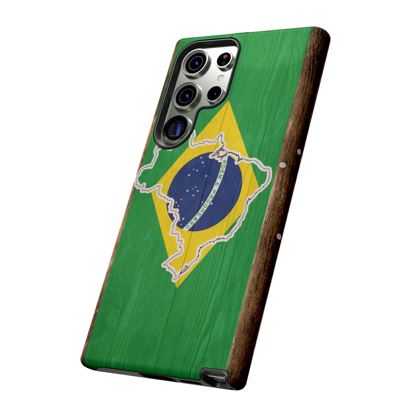 Brazil Flag Phone Map Case Protective Tough Cover Flag of Brazil Samsung Brazilian Pride Hard Plastic Back Brazil Flag Cover