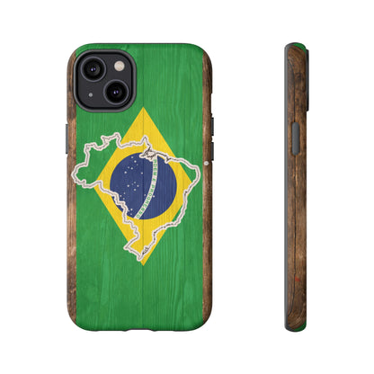 Brazil Flag Phone Map Case Protective Tough Cover Flag of Brazil Samsung Brazilian Pride Hard Plastic Back Brazil Flag Cover