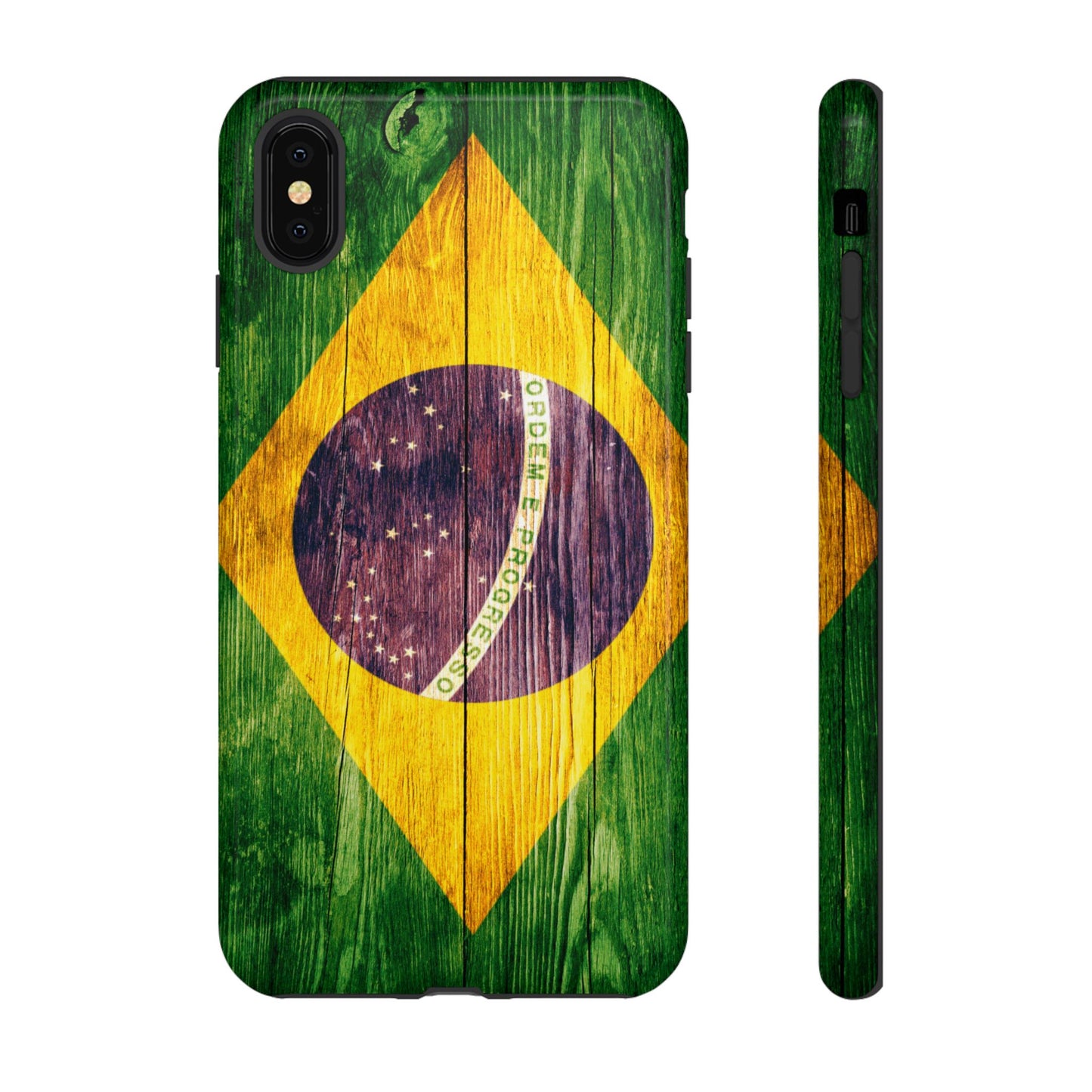 Brazil Phone Case Protective Tough Cover Flag of Brazil Samsung Brazilian Pride Hard Plastic Back Brazil Flag Cover IPhone Souvenir Gift Protective Case