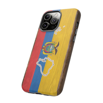 Ecuador Flag Phone Map Case Protective Tough Cover Flag of Ecuador Samsung Ecuadorian Pride Hard Plastic Back Ecuadorian Flag Cover
