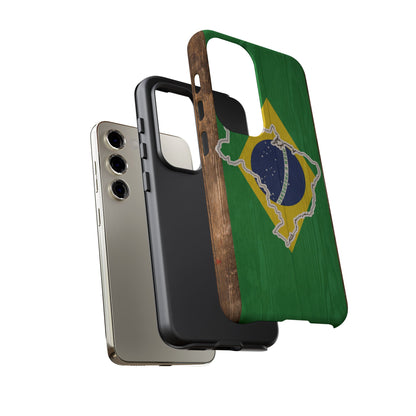 Brazil Flag Phone Map Case Protective Tough Cover Flag of Brazil Samsung Brazilian Pride Hard Plastic Back Brazil Flag Cover