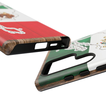 Phone Case, Mexican Flag Tough Case, Patriotic Mexico Phone Cover, Rugged Phone Protector, National Flag Phone Sleeve, Cinco de Mayo Gift