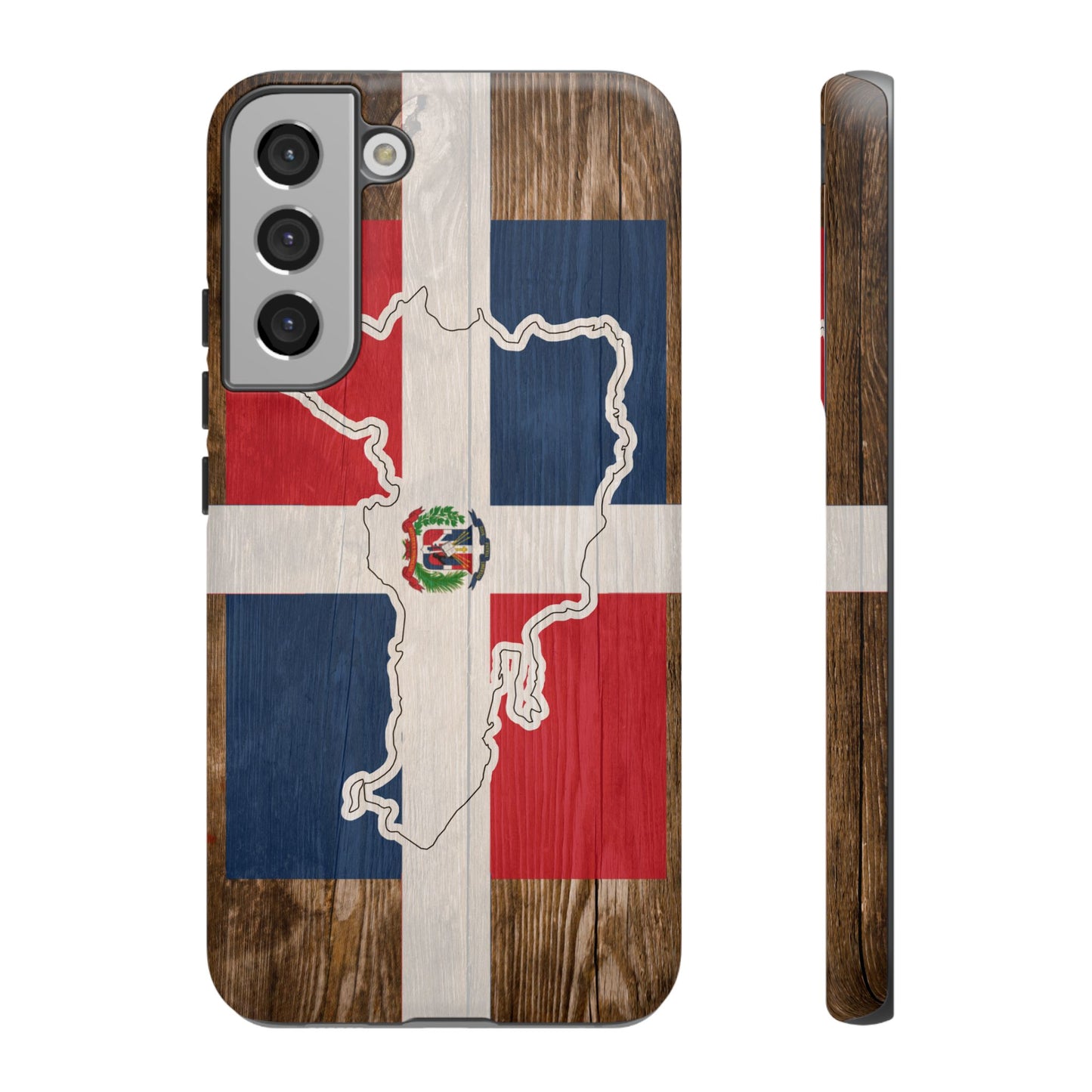 Dominican Republic Flag Phone Map Case Protective Tough Cover Flag of Dominican Pride Hard Plastic Back DR Flag Cover Dominicana