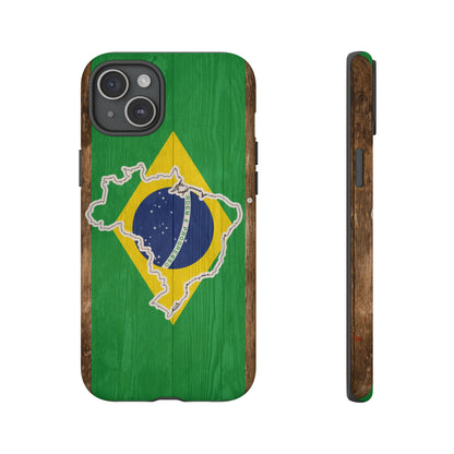 Brazil Flag Phone Map Case Protective Tough Cover Flag of Brazil Samsung Brazilian Pride Hard Plastic Back Brazil Flag Cover