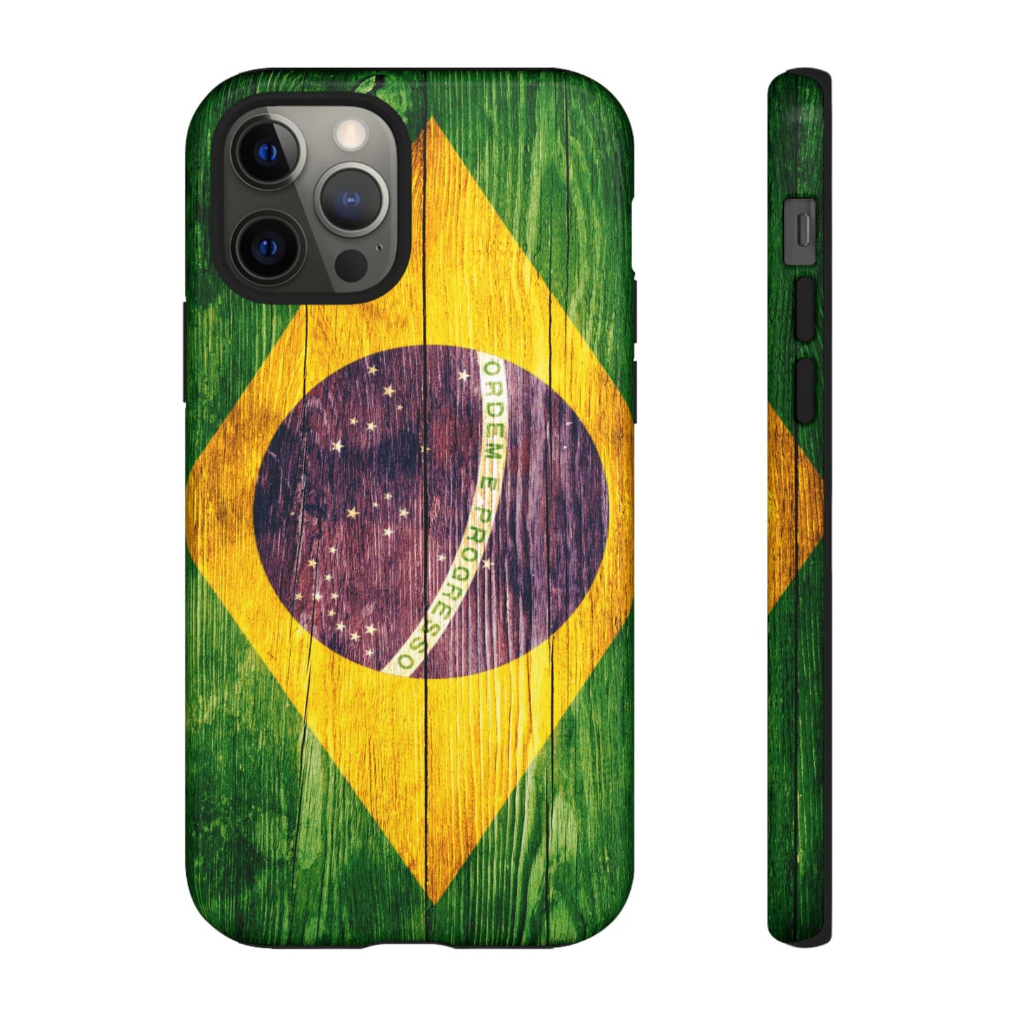 Brazil Phone Case Protective Tough Cover Flag of Brazil Samsung Brazilian Pride Hard Plastic Back Brazil Flag Cover IPhone Souvenir Gift Protective Case