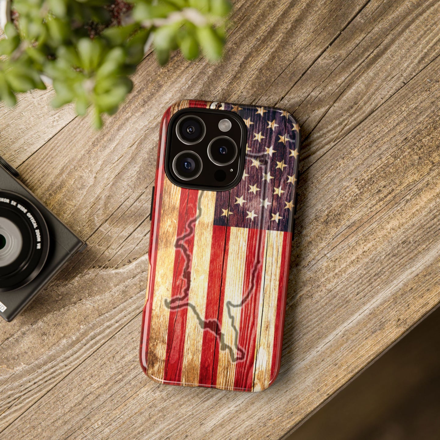 USA flag & map tough phone case for iPhone Samsung Google Patriotic impact-resistant cover with UV protection and shock absorption USA Flag