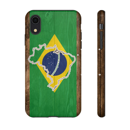 Brazil Flag Phone Map Case Protective Tough Cover Flag of Brazil Samsung Brazilian Pride Hard Plastic Back Brazil Flag Cover