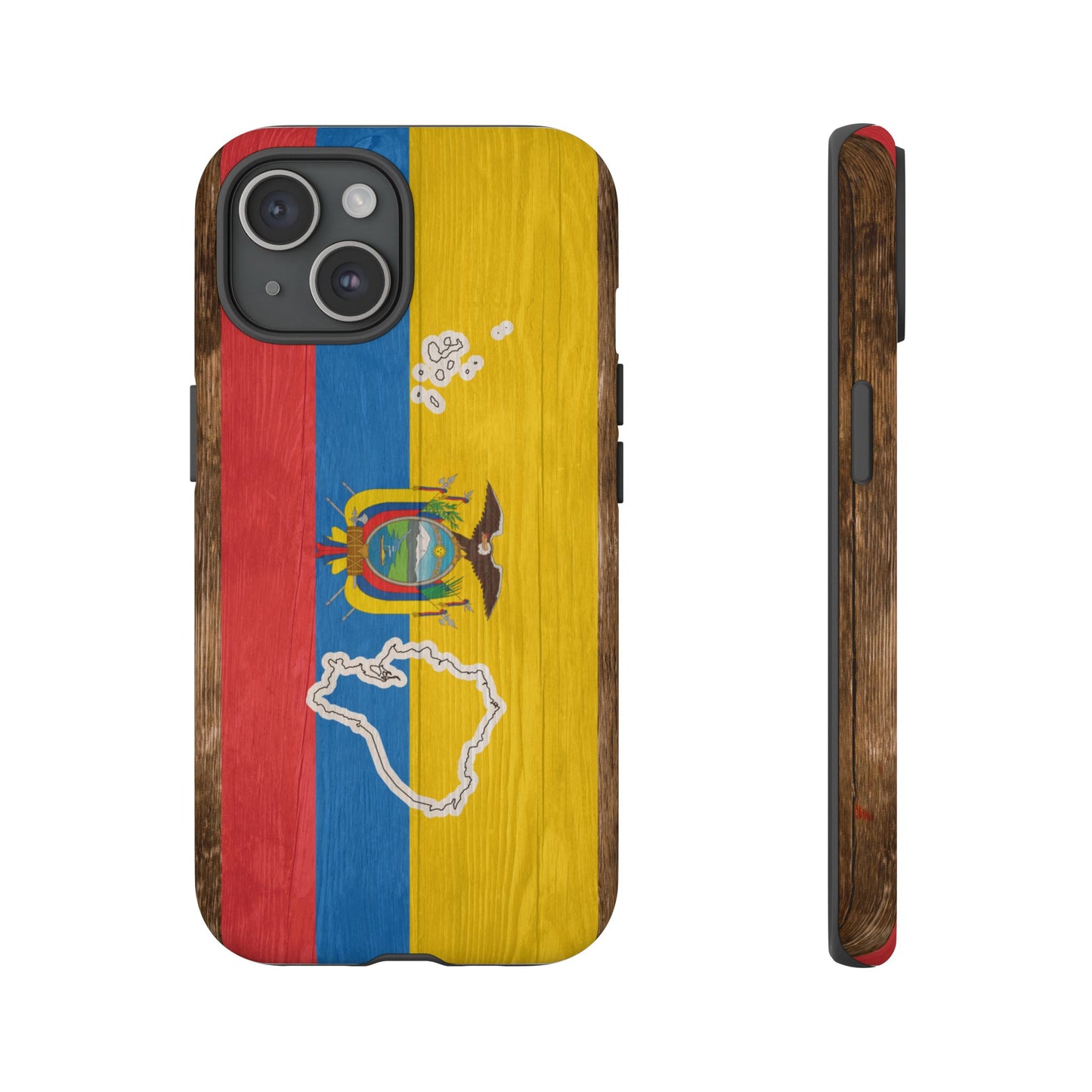 Ecuador Flag Phone Map Case Protective Tough Cover Flag of Ecuador Samsung Ecuadorian Pride Hard Plastic Back Ecuadorian Flag Cover