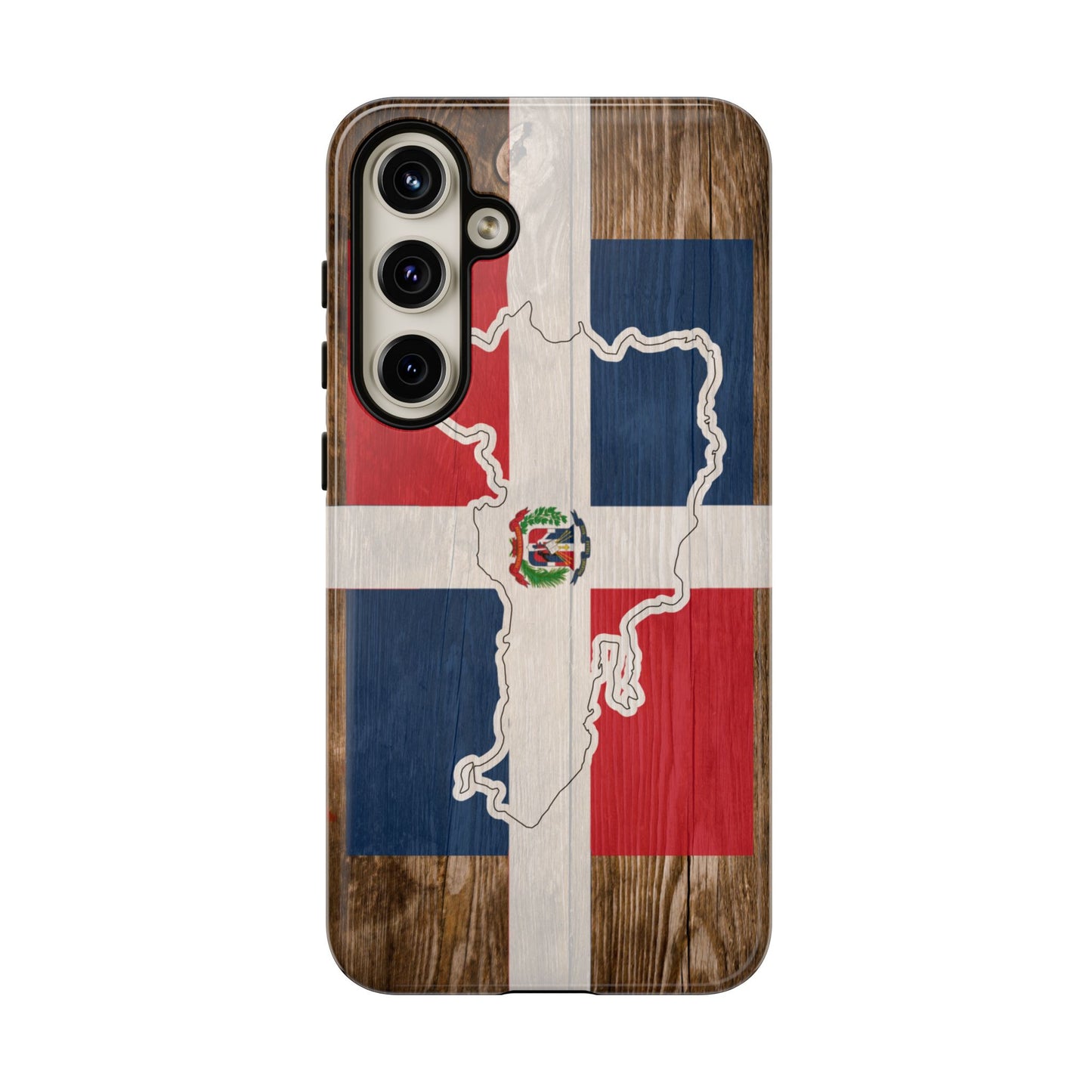 Dominican Republic Flag Phone Map Case Protective Tough Cover Flag of Dominican Pride Hard Plastic Back DR Flag Cover Dominicana