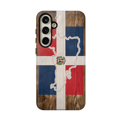 Dominican Republic Flag Phone Map Case Protective Tough Cover Flag of Dominican Pride Hard Plastic Back DR Flag Cover Dominicana