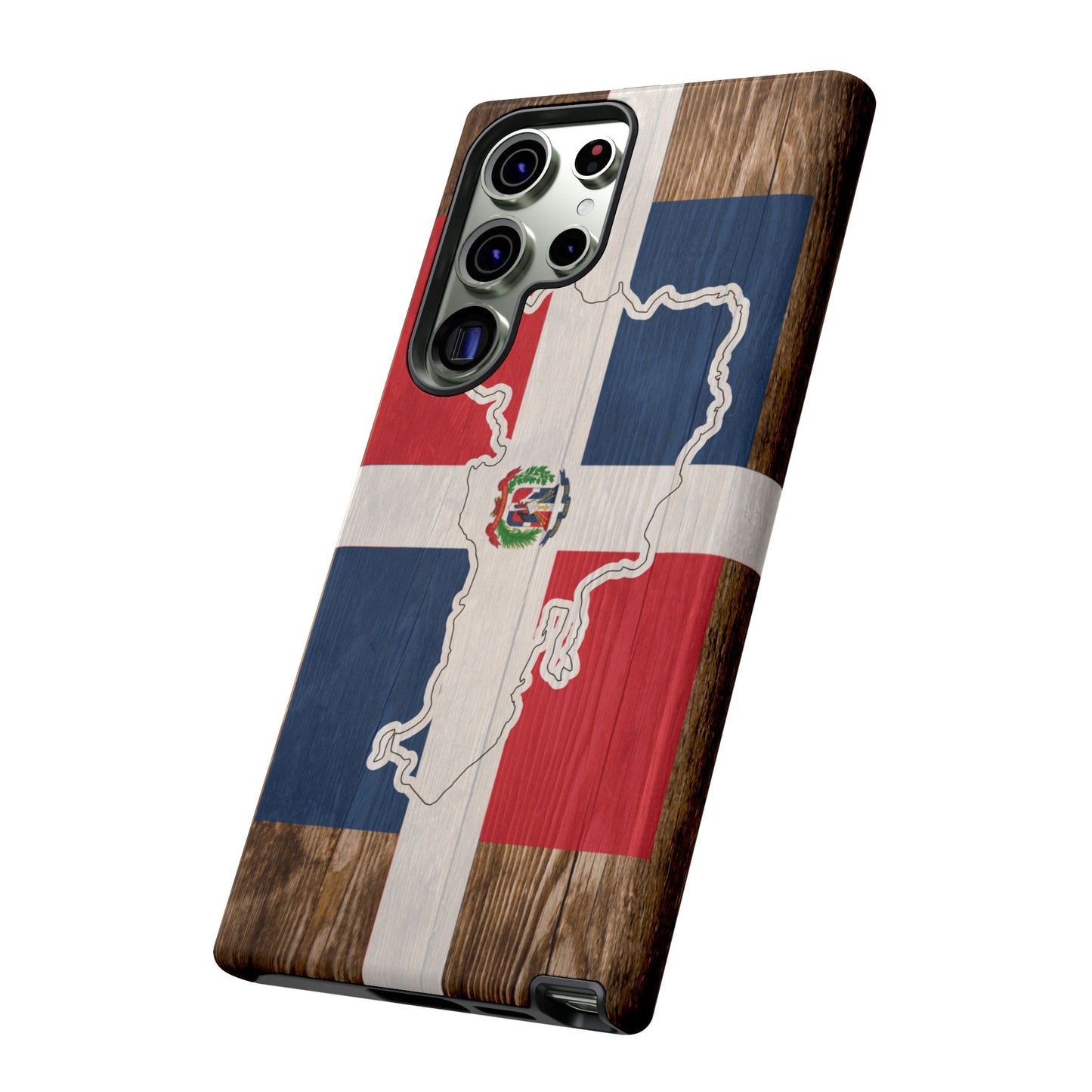 Dominican Republic Flag Phone Map Case Protective Tough Cover Flag of Dominican Pride Hard Plastic Back DR Flag Cover Dominicana