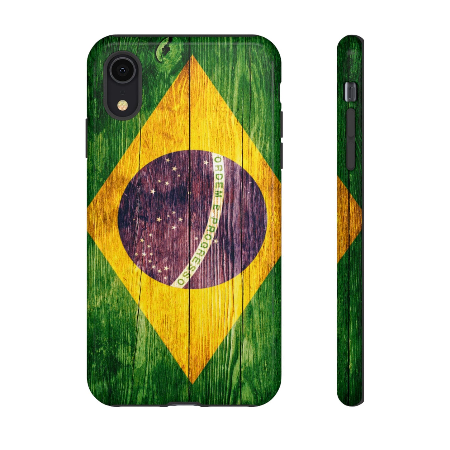 Brazil Phone Case Protective Tough Cover Flag of Brazil Samsung Brazilian Pride Hard Plastic Back Brazil Flag Cover IPhone Souvenir Gift Protective Case