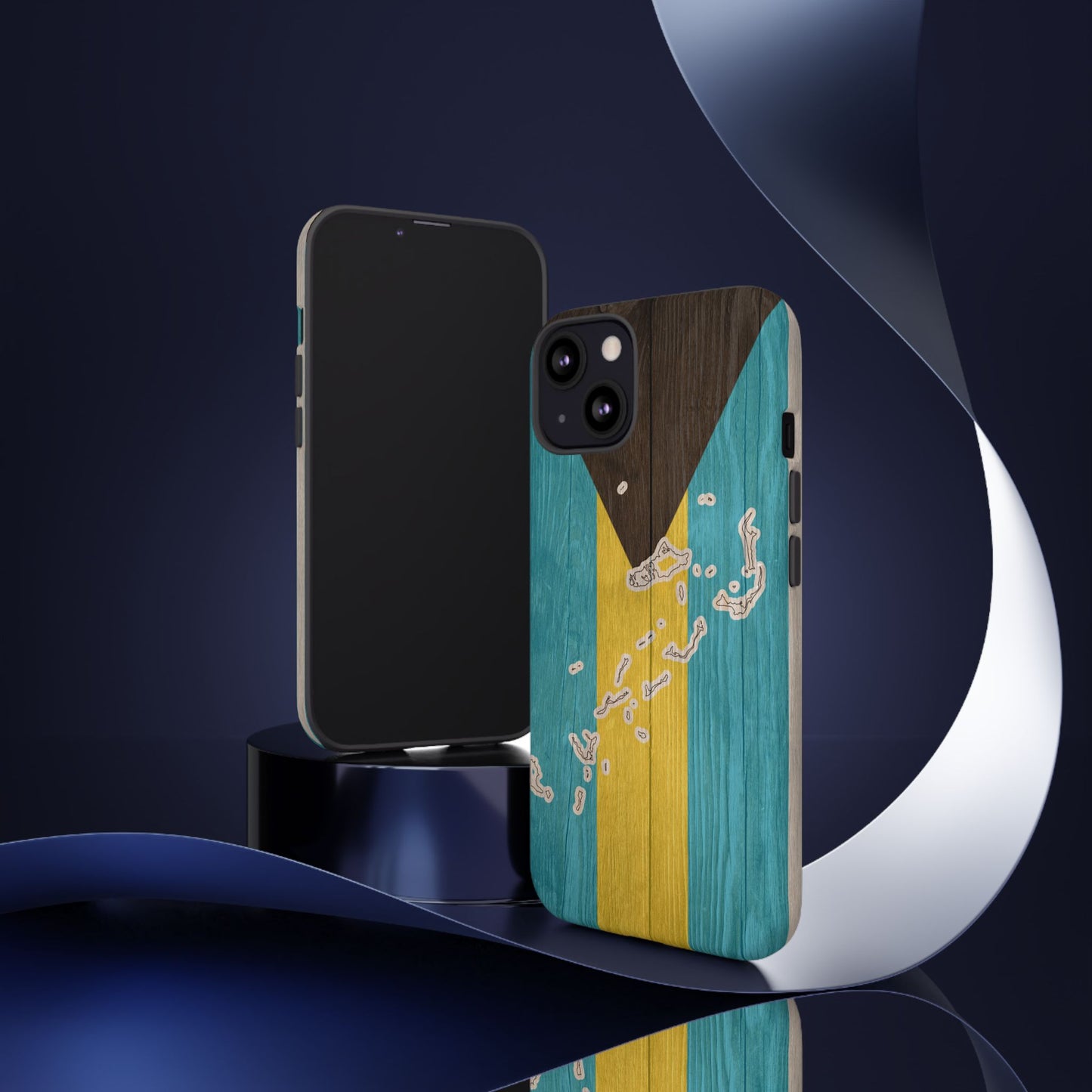 Bahamas Flag Phone Map Case Protective Tough Cover Flag of Bahamas Samsung Bahamian Pride Hard Plastic Back Bahamas Flag Cover