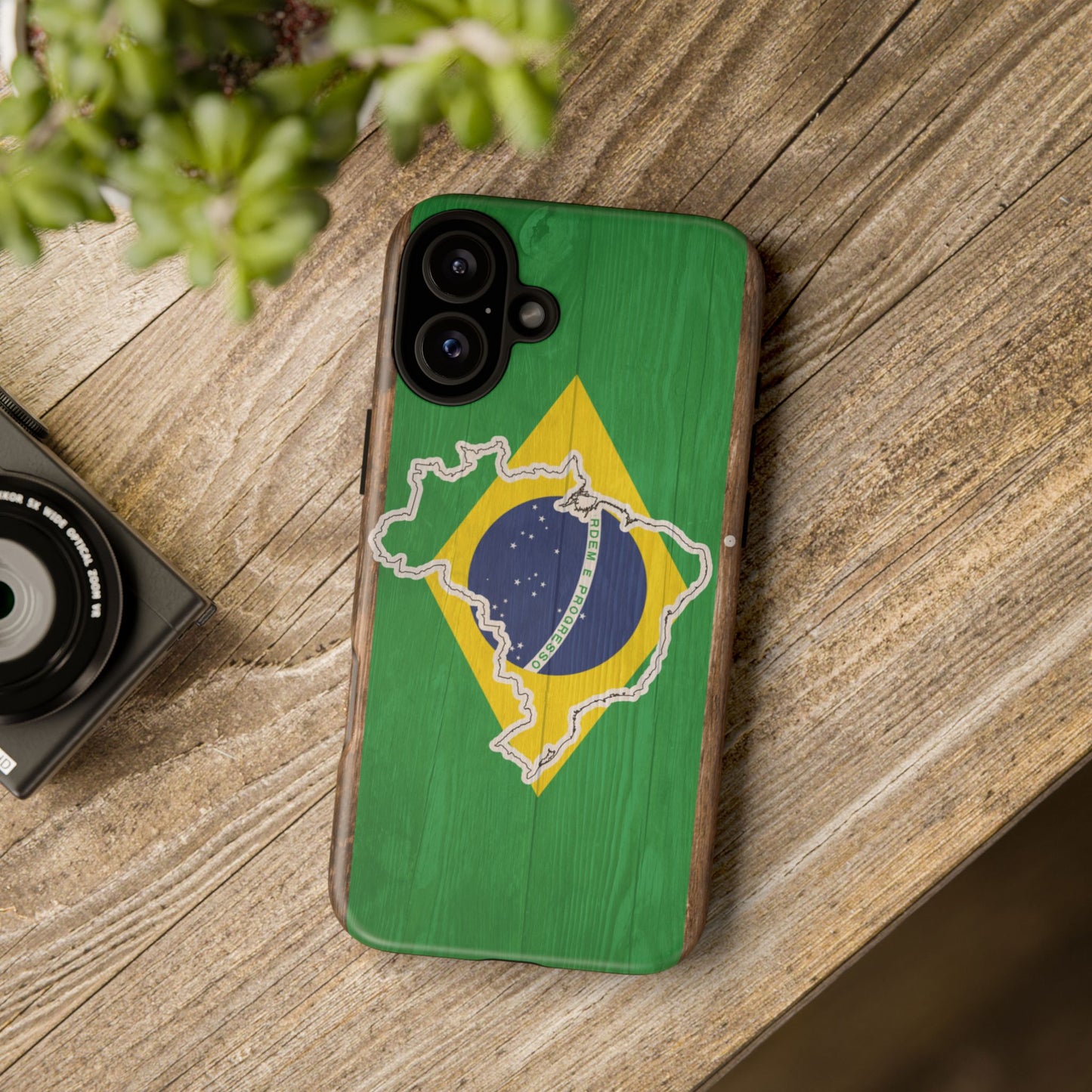 Brazil Flag Phone Map Case Protective Tough Cover Flag of Brazil Samsung Brazilian Pride Hard Plastic Back Brazil Flag Cover