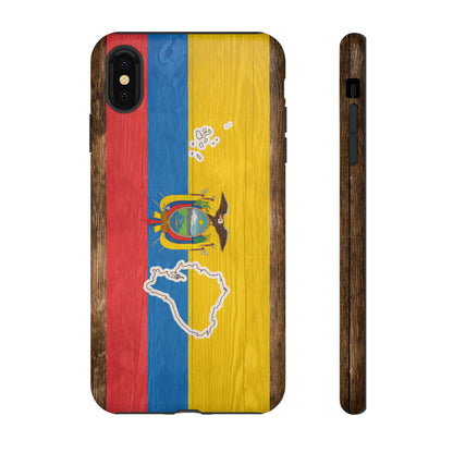 Ecuador Flag Phone Map Case Protective Tough Cover Flag of Ecuador Samsung Ecuadorian Pride Hard Plastic Back Ecuadorian Flag Cover