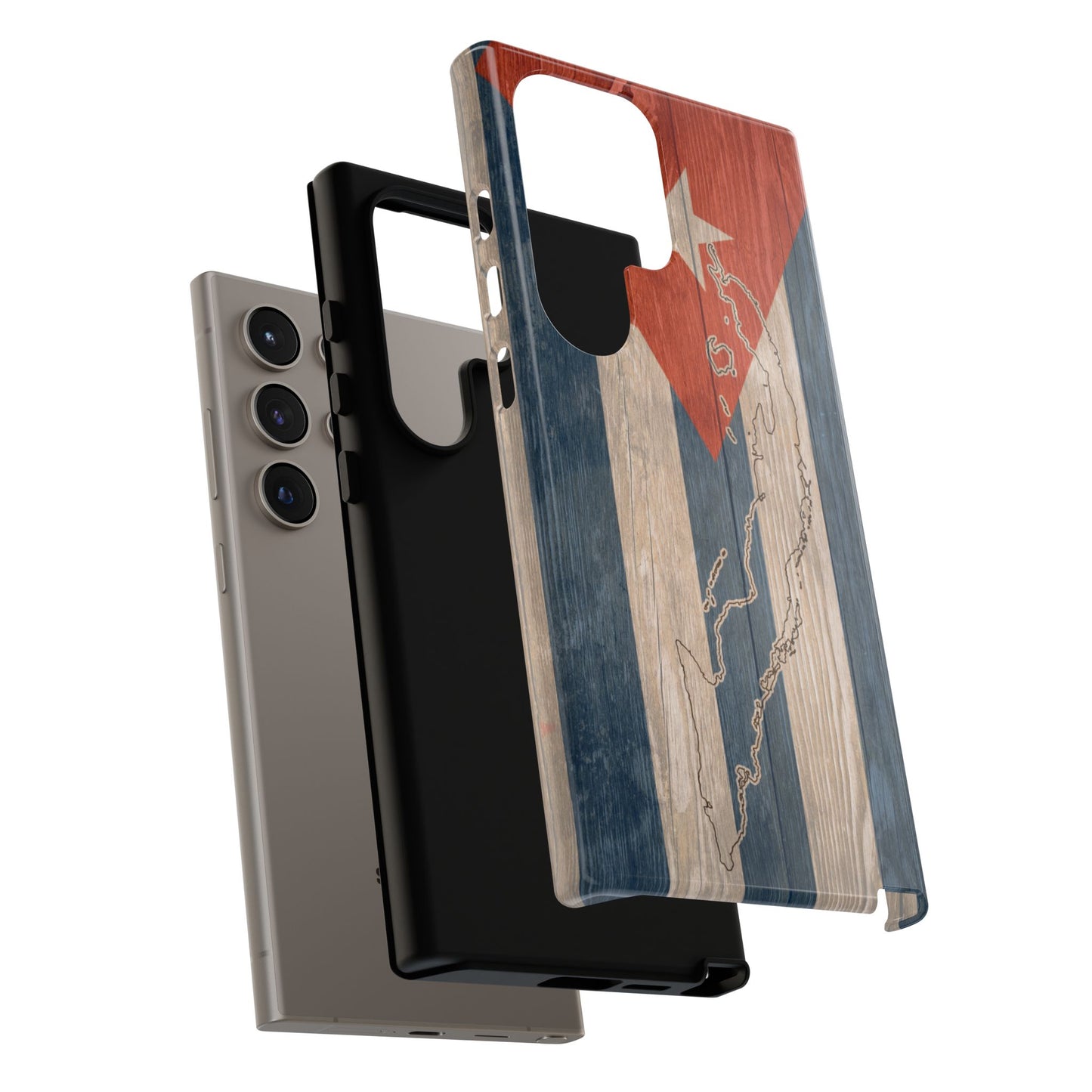 Phone Case Cuban Flag iPhone Case Protective Tough Cover Flag of Cuba Samsung Galaxy Cuban Pride Huawei P40 Lite Hard Plastic Back