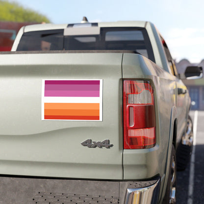 Lesbian Pride Car magnet LGBTQ+ Rainbow Decor Empowerment Poster for Car Inclusivity Gift Idea Gay Pride Outdoor Decor