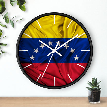 Venezuela Flag Wall Clock Unique Vibrant Wall Art Crafted with Premium Materials Great for Venezuelan Pride Venezuela Souvenir