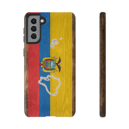 Ecuador Flag Phone Map Case Protective Tough Cover Flag of Ecuador Samsung Ecuadorian Pride Hard Plastic Back Ecuadorian Flag Cover