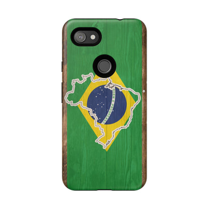 Brazil Flag Phone Map Case Protective Tough Cover Flag of Brazil Samsung Brazilian Pride Hard Plastic Back Brazil Flag Cover