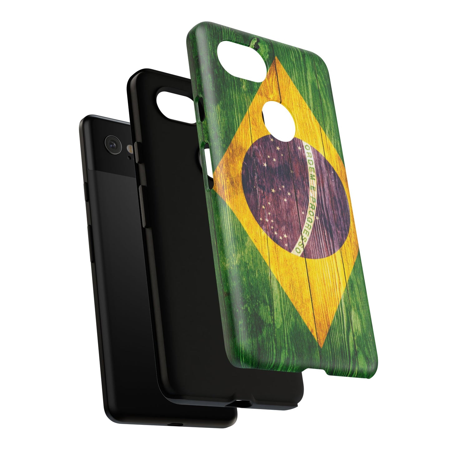 Brazil Phone Case Protective Tough Cover Flag of Brazil Samsung Brazilian Pride Hard Plastic Back Brazil Flag Cover IPhone Souvenir Gift Protective Case