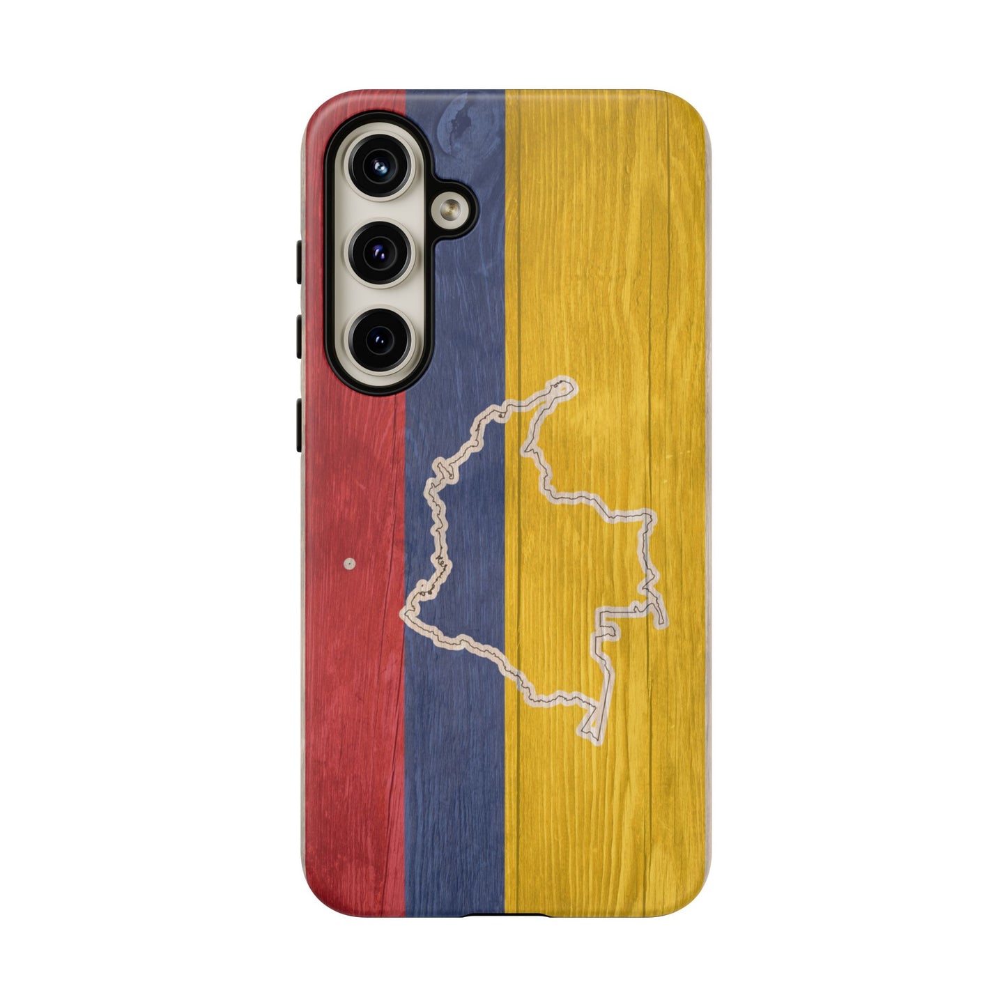 Colombian Flag Map Style iPhone Case Protective Tough Cover Flag of Colombia Samsung Colombian Pride Huawei Hard Plastic Back Colombia Phone