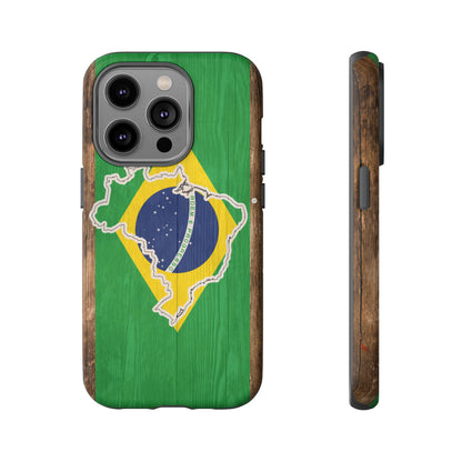 Brazil Flag Phone Map Case Protective Tough Cover Flag of Brazil Samsung Brazilian Pride Hard Plastic Back Brazil Flag Cover