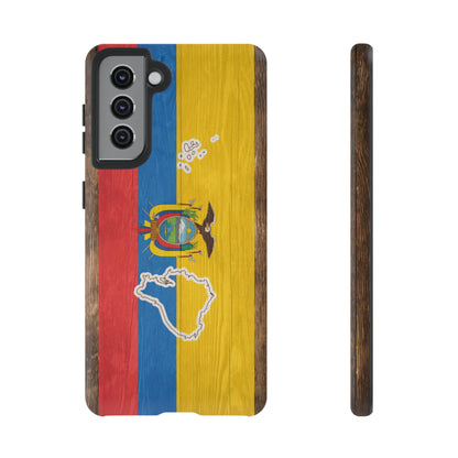 Ecuador Flag Phone Map Case Protective Tough Cover Flag of Ecuador Samsung Ecuadorian Pride Hard Plastic Back Ecuadorian Flag Cover