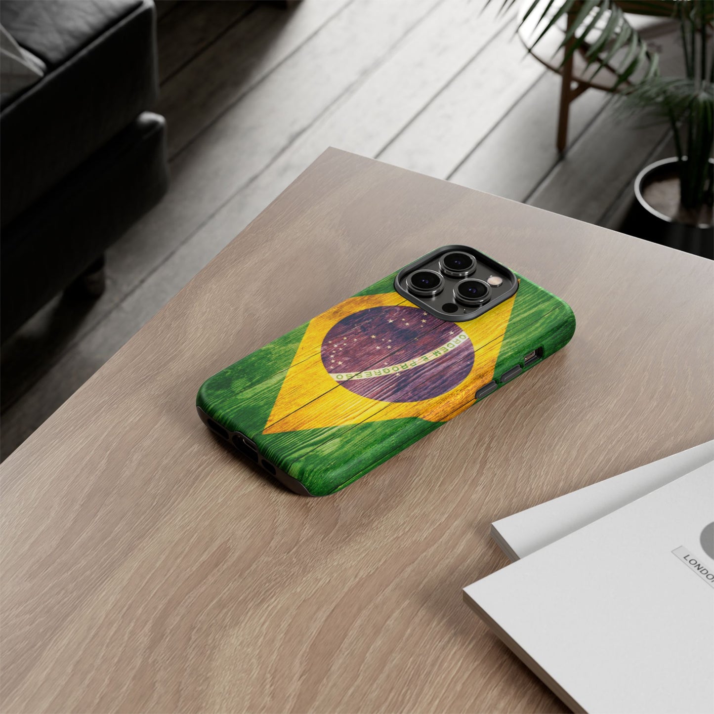 Brazil Phone Case Protective Tough Cover Flag of Brazil Samsung Brazilian Pride Hard Plastic Back Brazil Flag Cover IPhone Souvenir Gift Protective Case