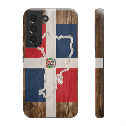 Dominican Republic Flag Phone Map Case Protective Tough Cover Flag of Dominican Pride Hard Plastic Back DR Flag Cover Dominicana