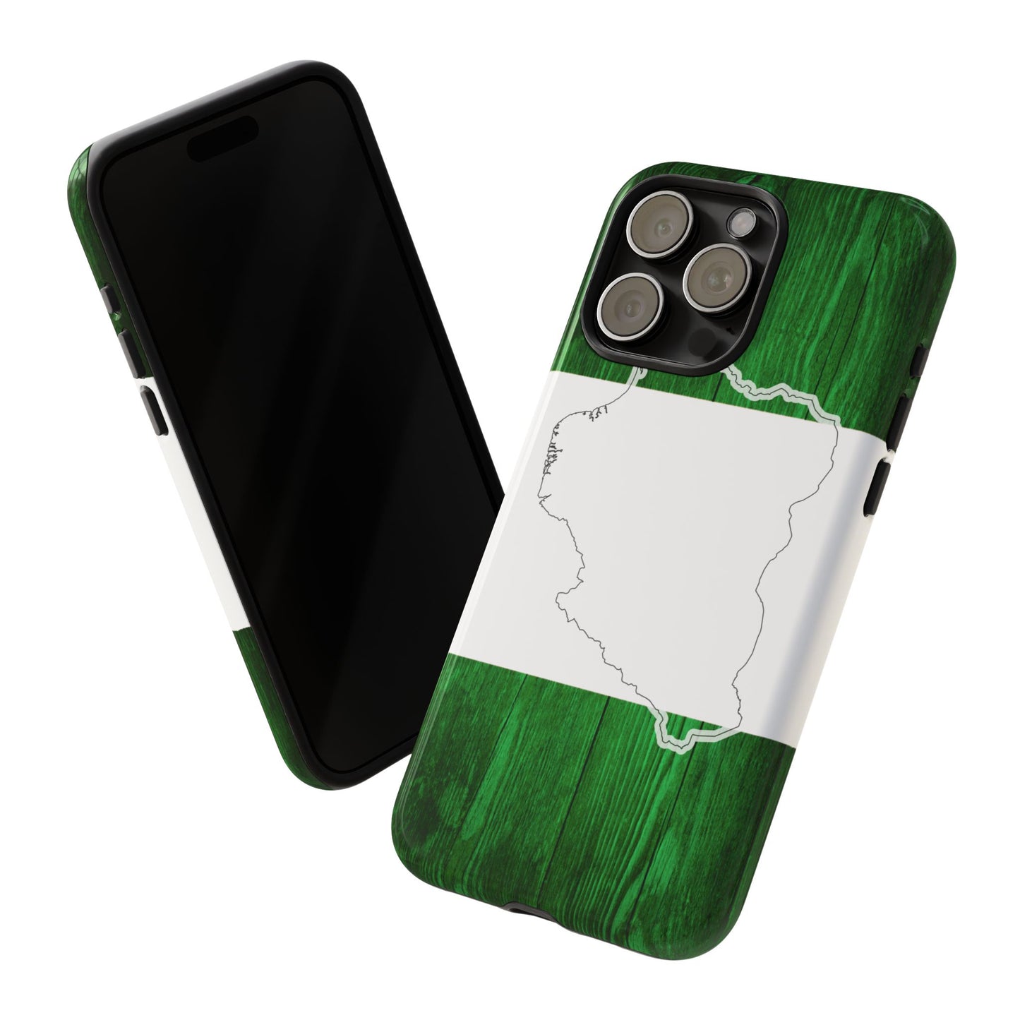 Nigeria Flag Phone Case, African Nation Protective Cover, Nigeria Pride Accessory, Tough Phone Case for Patriots, Nigerian Flag Mobile Case