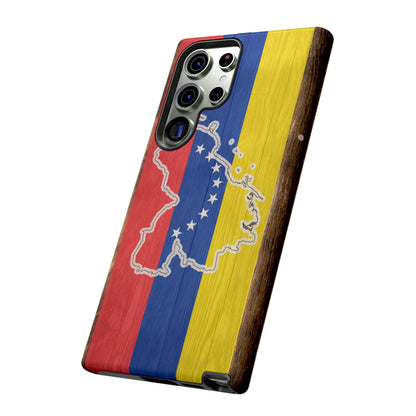 Venezuela Flag Phone Map Case Protective Tough Cover Flag of Venezuela Samsung Venezuelan Pride Hard Plastic Back Venezuela Map Cover