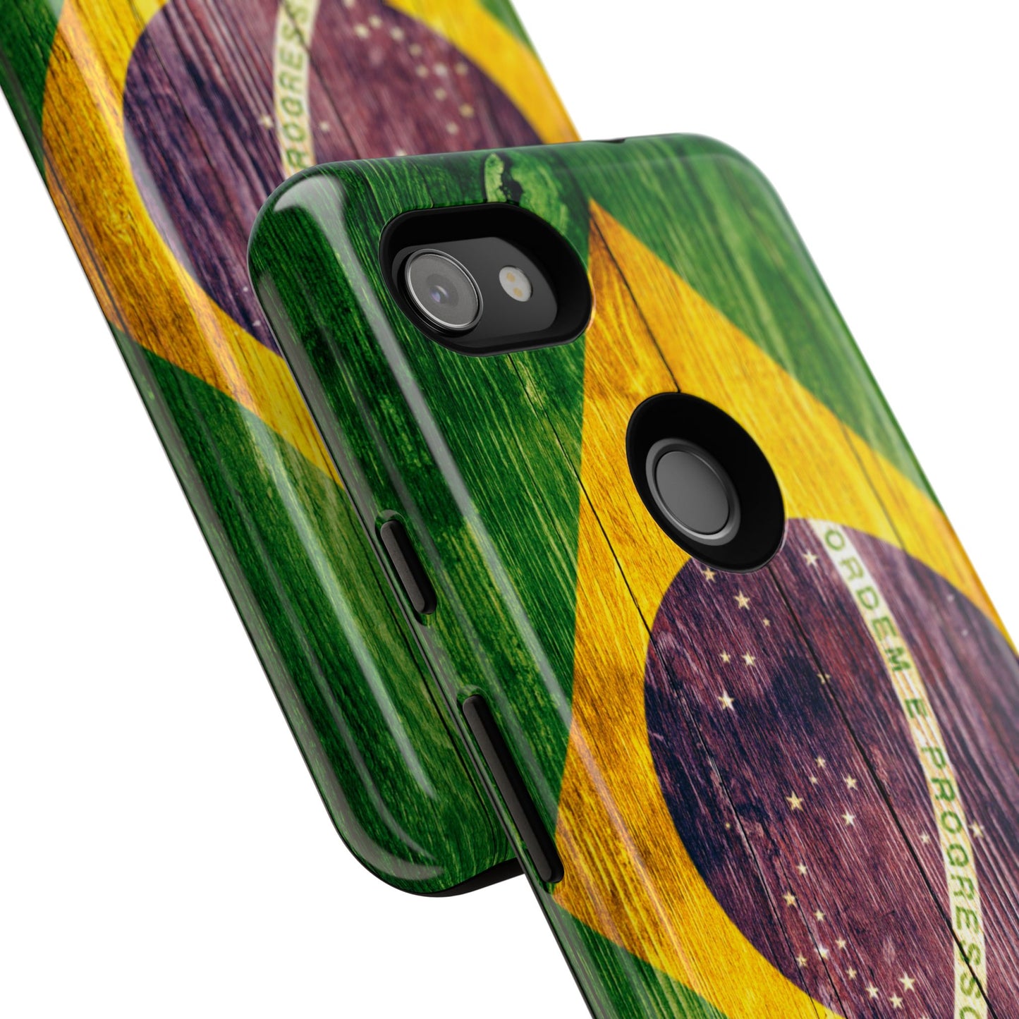 Brazil Phone Case Protective Tough Cover Flag of Brazil Samsung Brazilian Pride Hard Plastic Back Brazil Flag Cover IPhone Souvenir Gift Protective Case