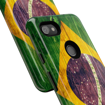 Brazil Phone Case Protective Tough Cover Flag of Brazil Samsung Brazilian Pride Hard Plastic Back Brazil Flag Cover IPhone Souvenir Gift Protective Case