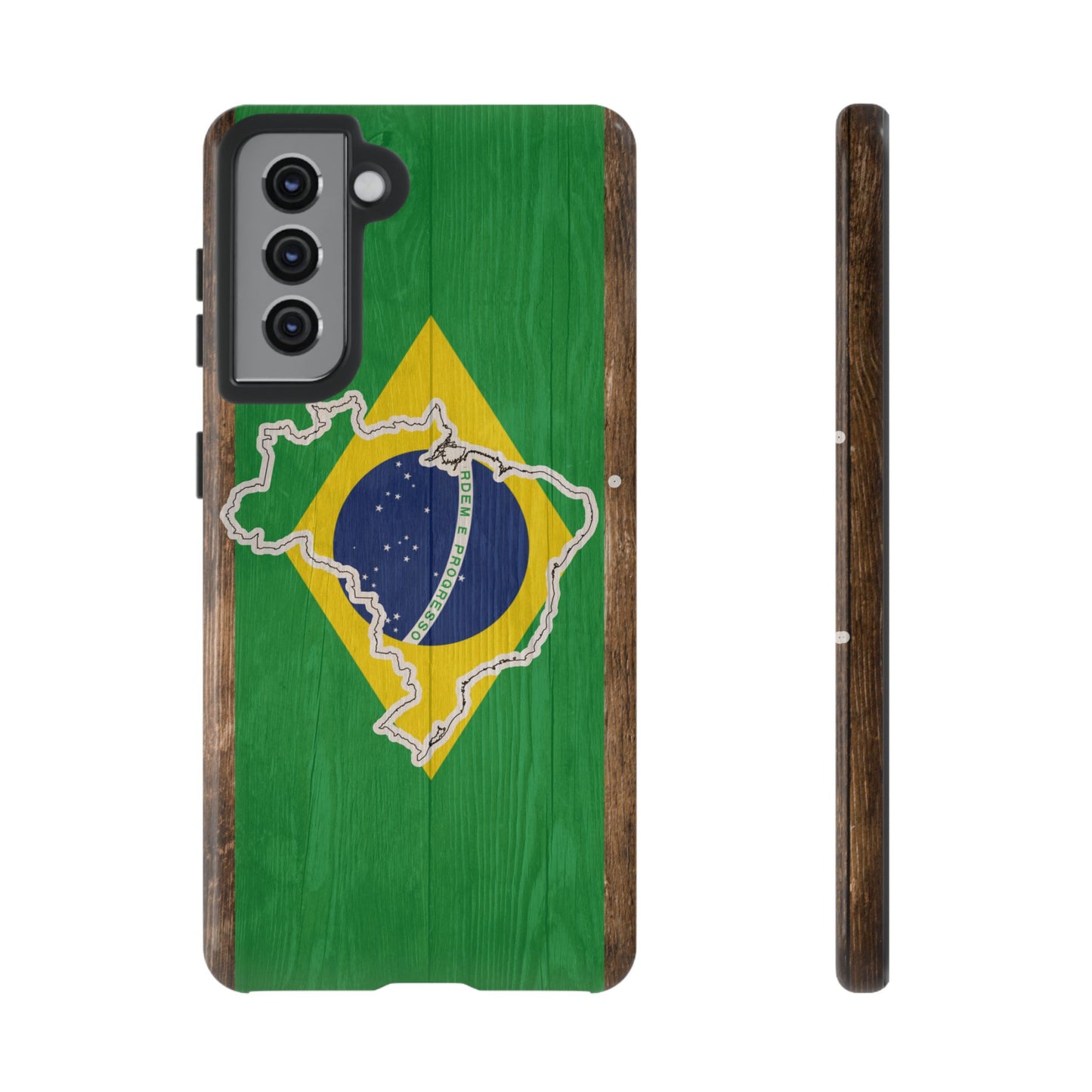 Brazil Flag Phone Map Case Protective Tough Cover Flag of Brazil Samsung Brazilian Pride Hard Plastic Back Brazil Flag Cover