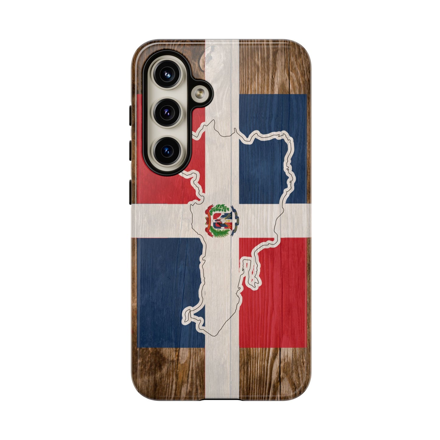 Dominican Republic Flag Phone Map Case Protective Tough Cover Flag of Dominican Pride Hard Plastic Back DR Flag Cover Dominicana