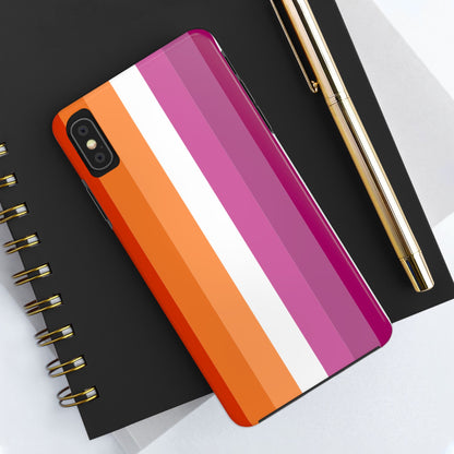 Lesbian Flag tough Impact-Resistant Phone Case