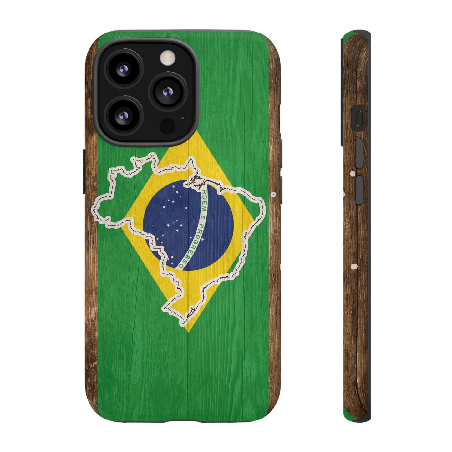 Brazil Flag Phone Map Case Protective Tough Cover Flag of Brazil Samsung Brazilian Pride Hard Plastic Back Brazil Flag Cover